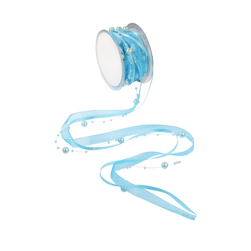 Fita 10mt Perolas Turquesa