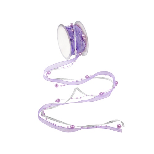 Fita 10mt Perolas Lilás