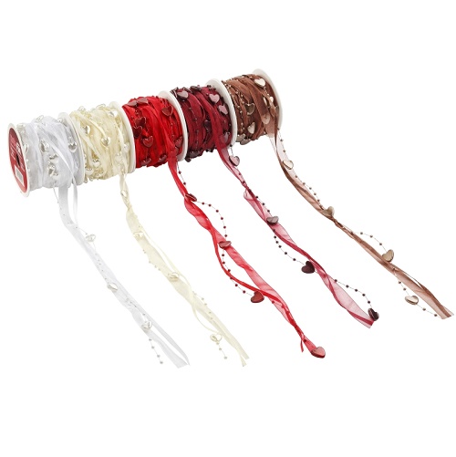 Fita 10mt Corações Branco