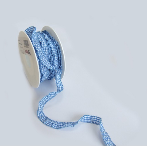 Fita 10mmx10mt Folhos Azul