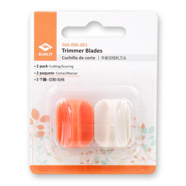 Laminas e Vincadora Para Trimmer Pack com 2