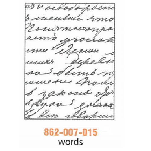 Embossing Folder Words