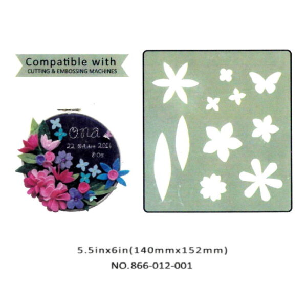 Cortante EVA Tecido Flower Sortido