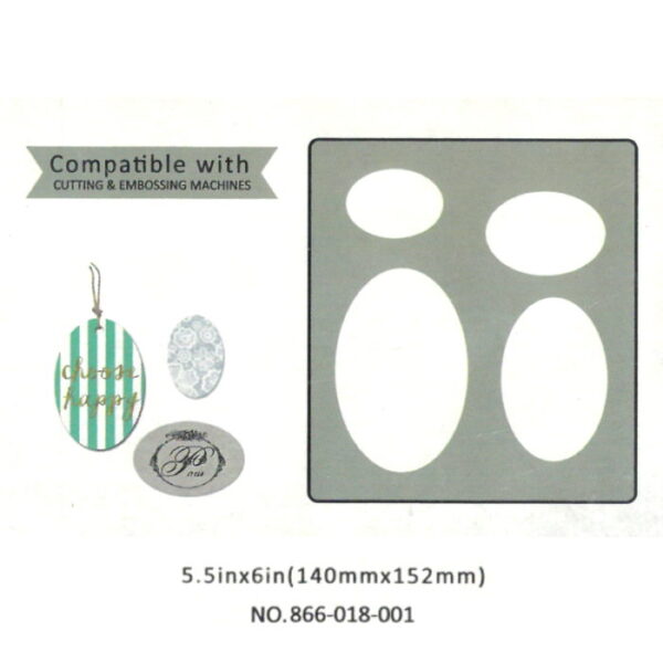 Cortante EVA Tecido Ovais Sortidos