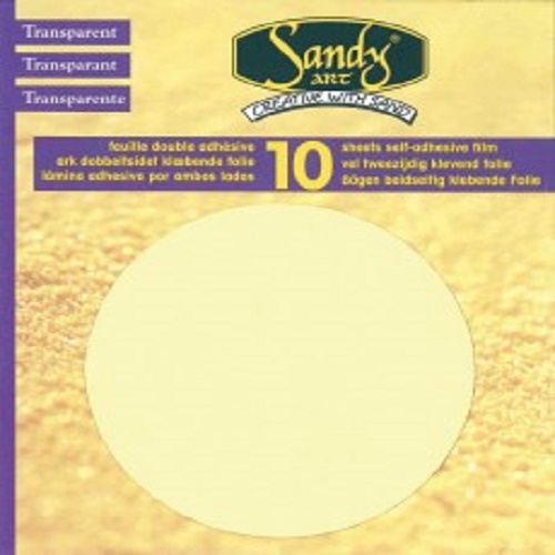 Figura Transparente Duplo Adesivo 10 folhas Redondo