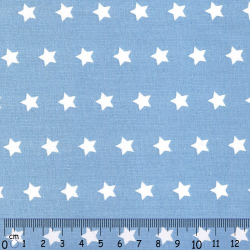 Tecido 100% Algodão Estrelas Fundo Azul 1,40Mts.