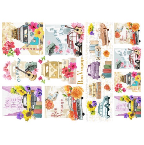 Papel de Arroz 70x50 Voyage