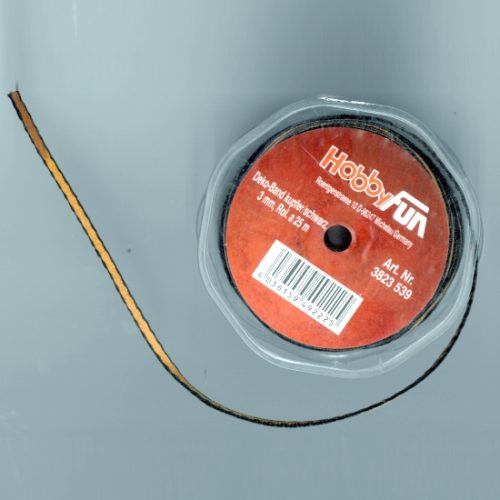 Fita 3mmx25mt Cobre Borda Preta