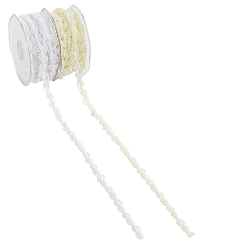 Fita 10mmx10mt Pérolas Brancas