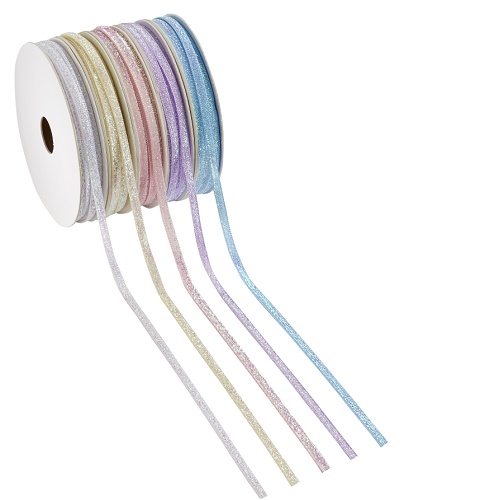 Fita 5mmx20mt Glitter Branco