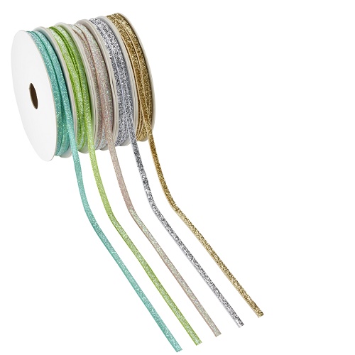 Fita 5mmx20mt Glitter Ouro