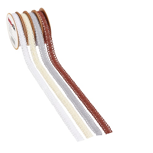 Fita 13mmx2mt Renda Castanho