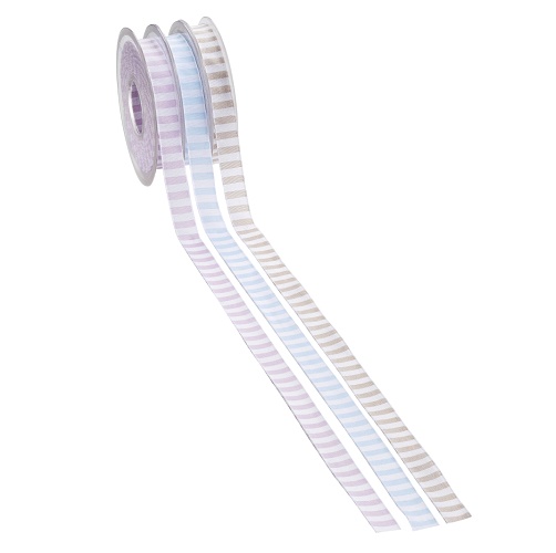 Fita 15mmx20mt Riscas Brancas e Azul