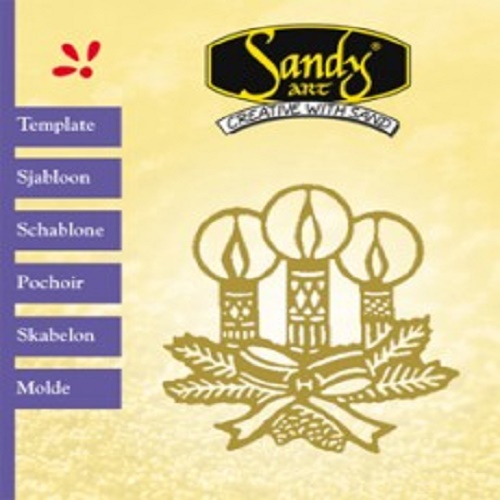 Stencil Metálico Velas de Natal