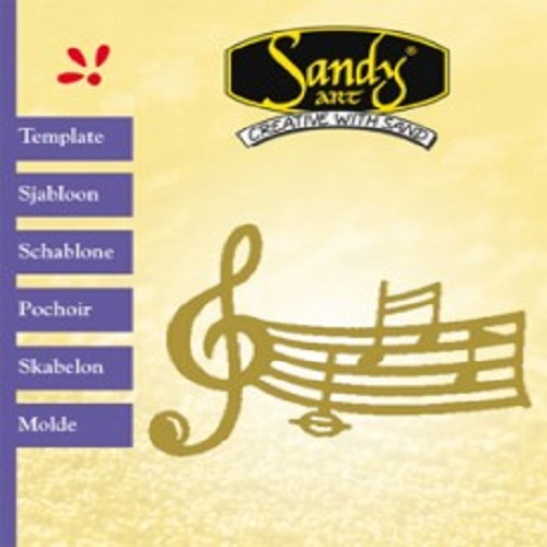 Stencil Metálico Clave de Sol