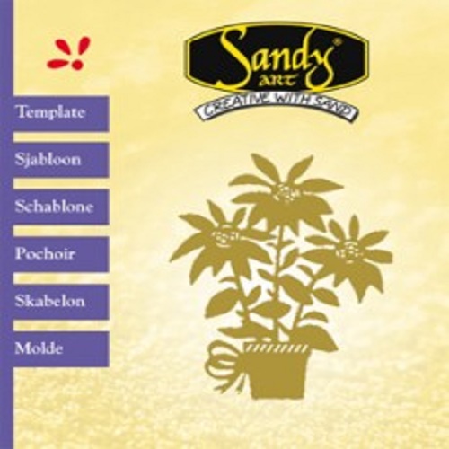 Stencil Metálico Vaso de Flores