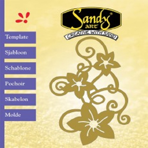 Stencil Metálico Conjunto de Flores