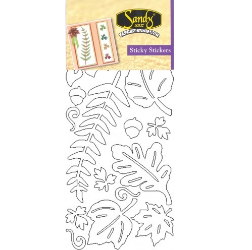 Sticker Duplo Adesivo Folhas