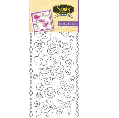 Sticker Duplo Adesivo Flores