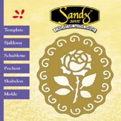 Stencil Metálico Rosa