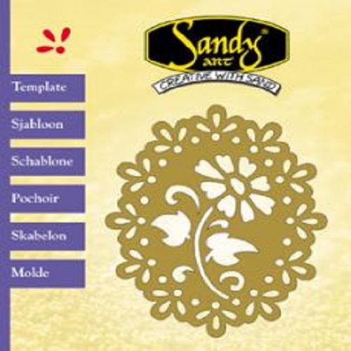 Stencil Metálico Flor