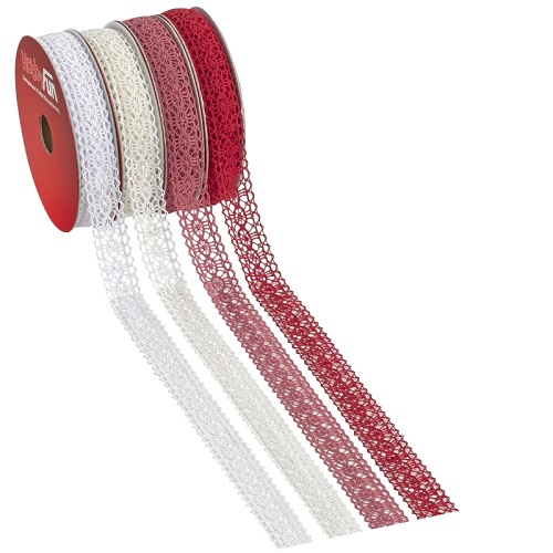 Fita 20mmx20mt Renda Vermelho