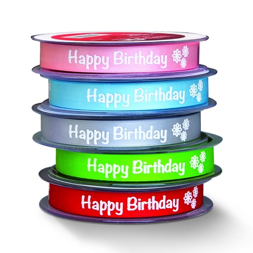 Fita 15mmx20mt Happy Birthday Verde