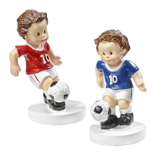 Boneco Futebolista 5cm Azul