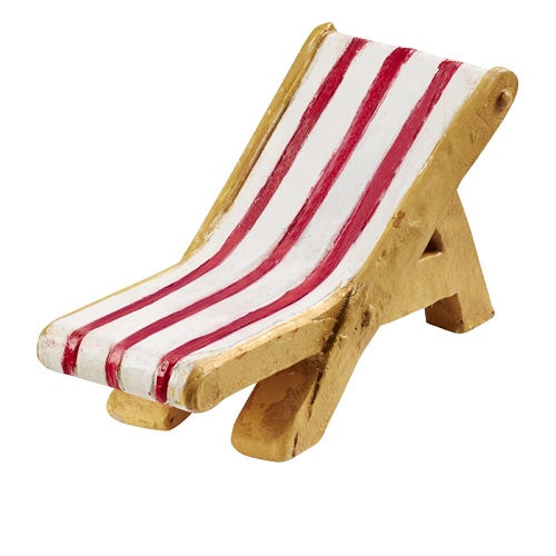 Cadeira de Praia Vermelho e Branco 5cm
