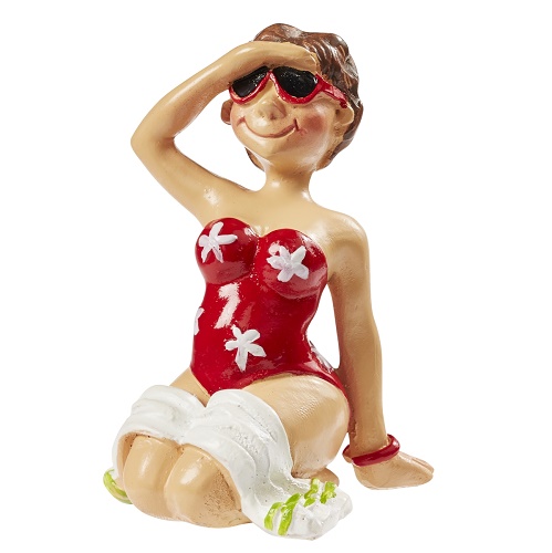 Boneco Senhora Praia 6cm