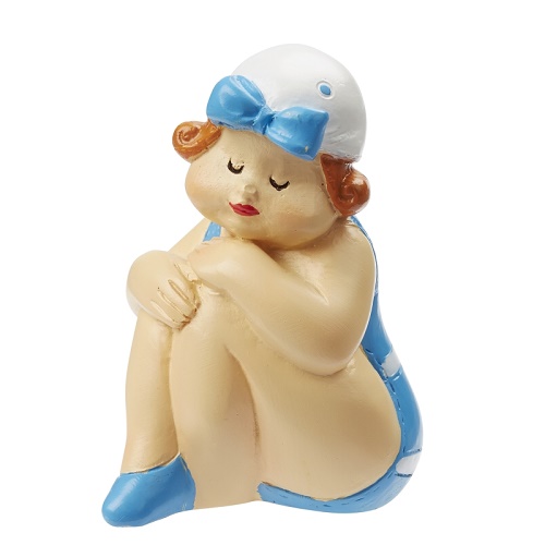 Senhora em Fato de Banho Azul 5cm