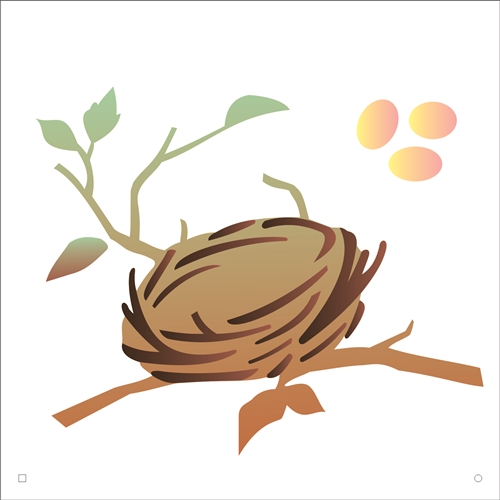 Stencil Opa 14x14 Ninho