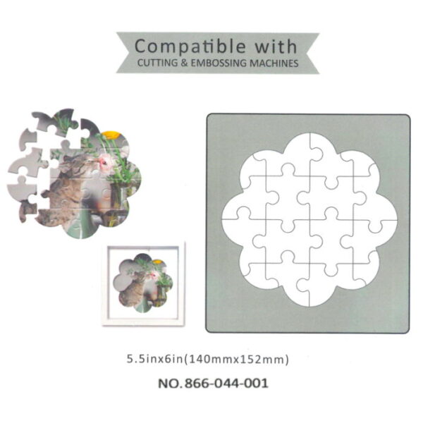 Cortante Eva Tecido Puzzle Flower