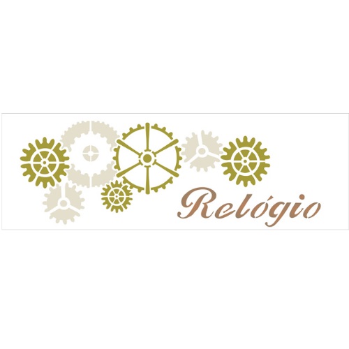 Stencil Opa 10x30  Relógio