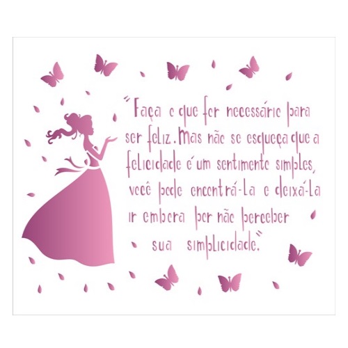 Stencil Opa 20x25 Poema Menina