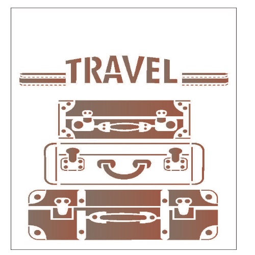 Stencil Opa 15x20 Travel