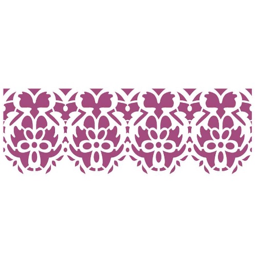Stencil Opa 10x30 Arabesco Ornamento II