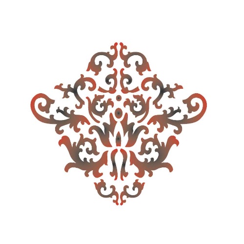 Stencil Opa 15x20 Arabesco Colonial