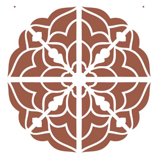 Stencil Opa 20x25 Mandala III / Camada I
