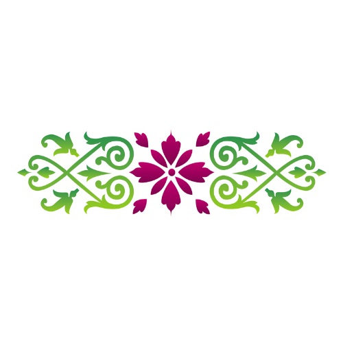 Stencil Opa 10x30 Arabesco Folhas