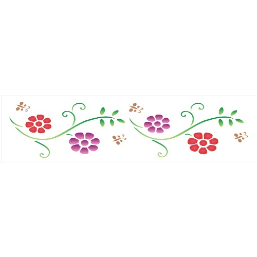 Stencil Opa 10x30 Flôr Princesa