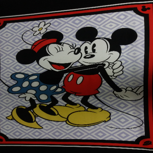 Tecido Disney Mickey y Minnie A Painel 1,10Mts.