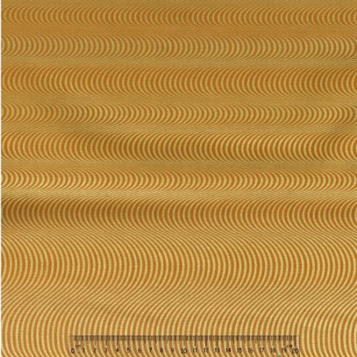 Tecido 100% Algodão Ondulado Ouro / Spice 1,10Mts.