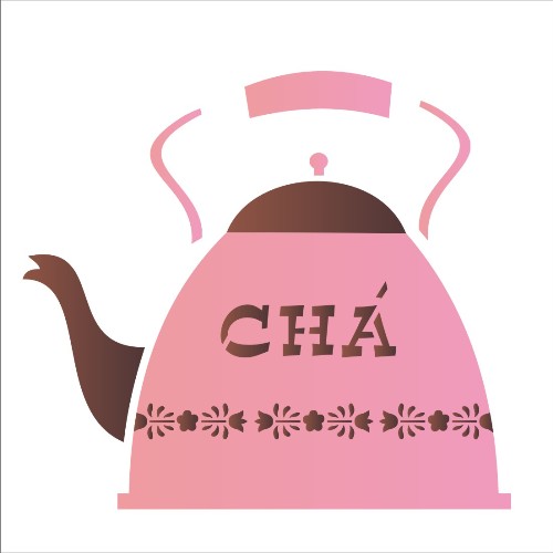 Stencil Opa 14x14 Duplo Chá