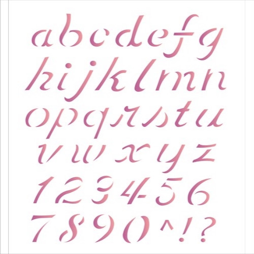 Stencil Opa 20X25 Alfabeto Minúsculo