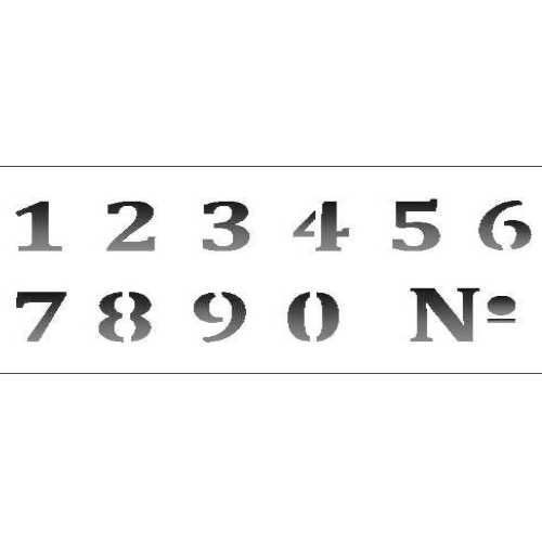 Stencil Opa 7x15 Números