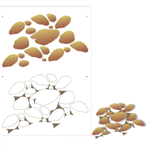 Stencil Opa 20X25 Pedras