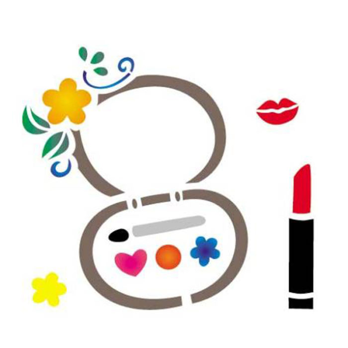 Stencil Opa 14x14 Maquiagem II