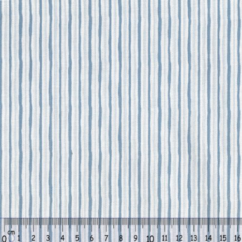 Tecido 100% Algodão Piquet Riga Mossa Azul 1.50Mt