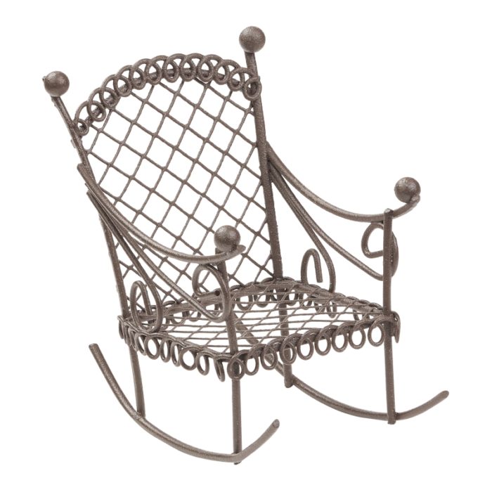 Cadeira de Balanço 8 Cm. Castanho